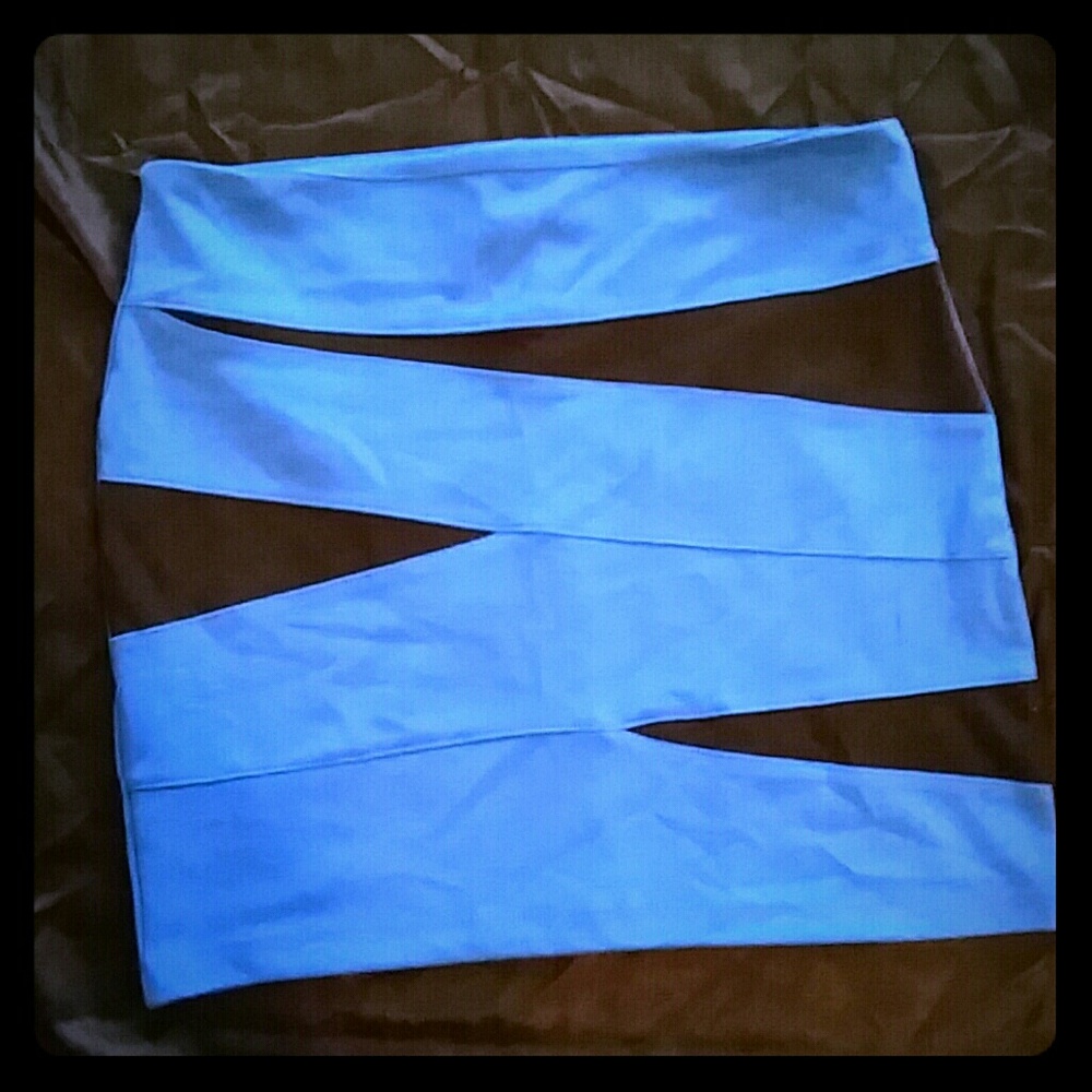 NWT colorblock bodycon mini skirt